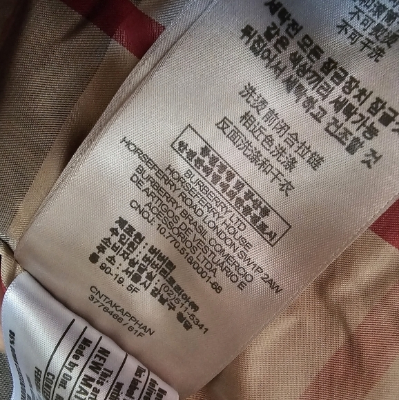 Burberry Brit down puffer parka double breasted blue zipper button closure. - Picture 7 of 12